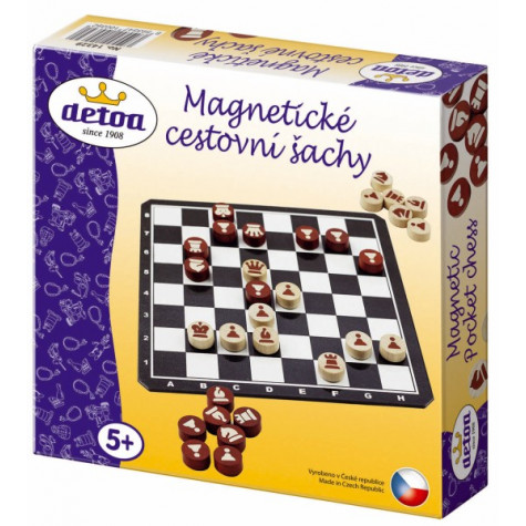 Detoa Magnetické cestovní šachy dřevěné ~ 1