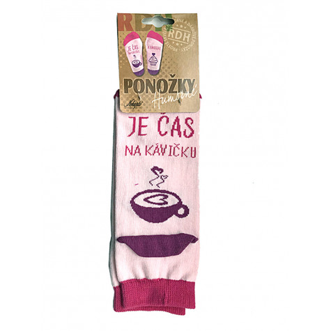 Dámské ponožky - Je čas na kávičku - vel. 39-42 ~ 2