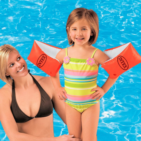 Intex 58641 Rukávky nafukovací deluxe velké 30x15cm 6-12 let ~ 1