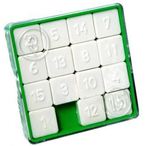 Směr Hra 15 hlavolam přesouvačka plast 7,5x7,5cm ~ 1