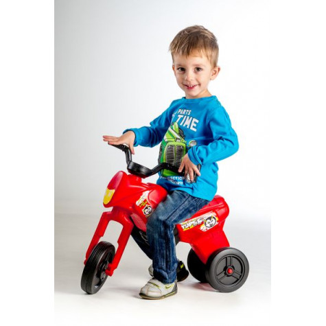 Odrážedlo Enduro Yupee červené velké plast výška sedadla 31cm nosnost do 25kg ~ 2