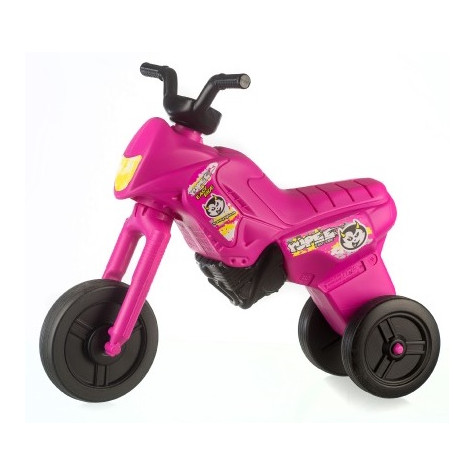 Odrážedlo Enduro Yupee růžové velké plast výška sedadla 31cm nosnost do 25kg ~ 1