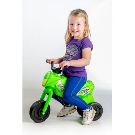 Odrážedlo Enduro Yupee zelené velké plast výška sedadla 31cm nosnost do 25kg ~ 2