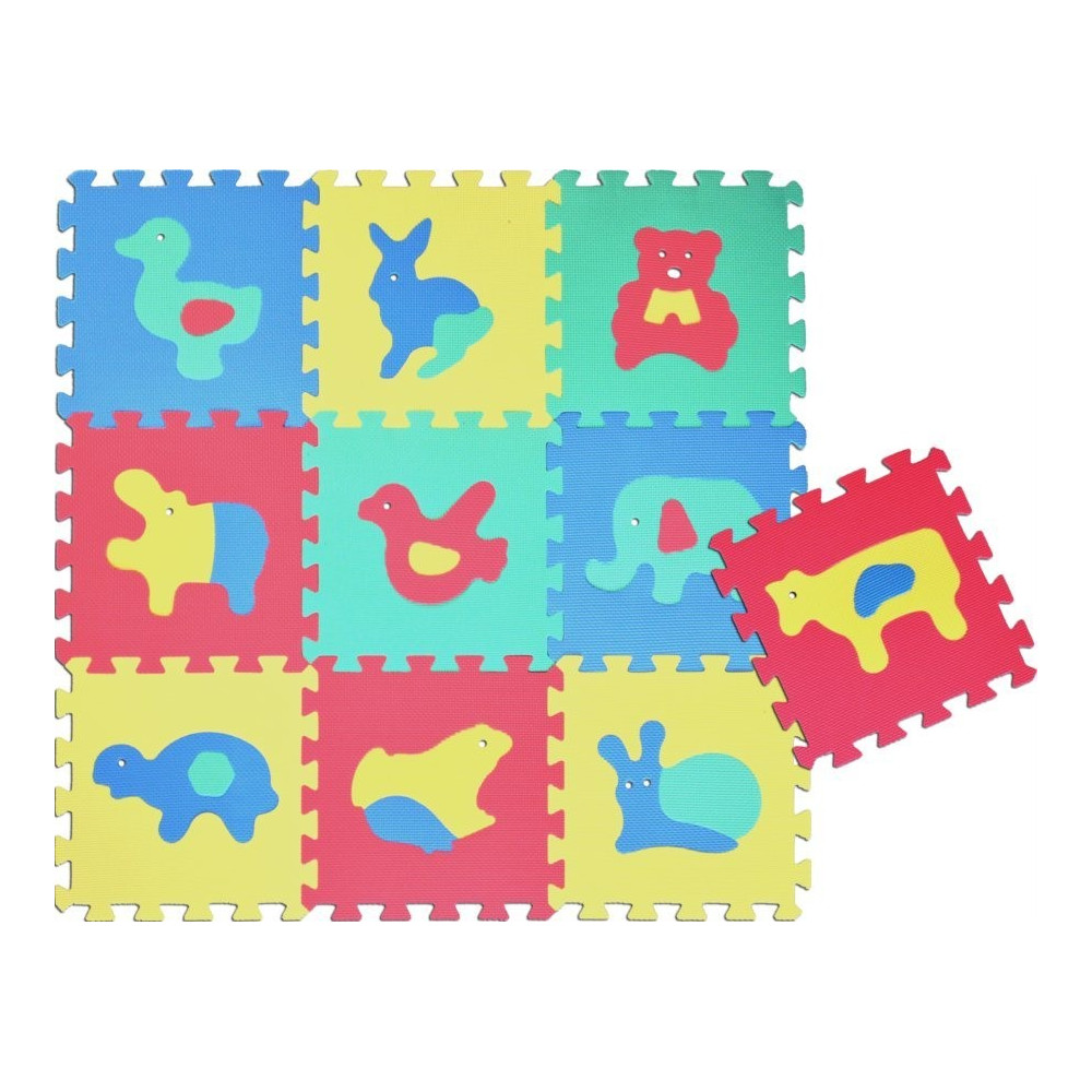 Wiky Pěnové puzzle Zvířata 32x32cm 10ks