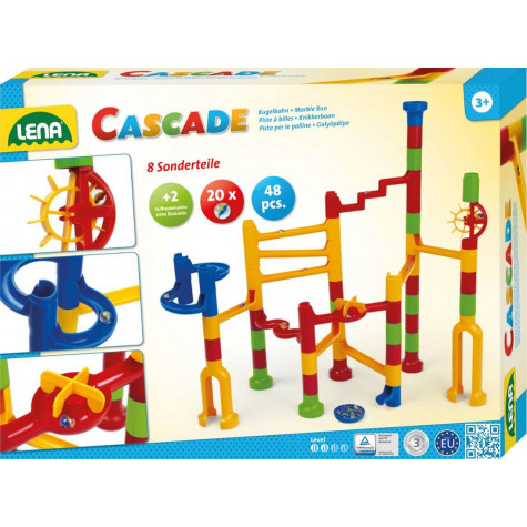 Lena 65290 Kuličková dráha Kaskáda 48ks + 20 kuliček ~ 1