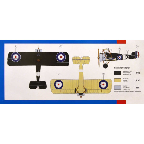 Směr Model letadlo Sopwith Camel 12,7x18cm