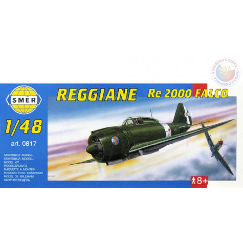 Směr Model letadlo Reggiane RE 2000 Falco 1:48 16,1x22cm ~ 1