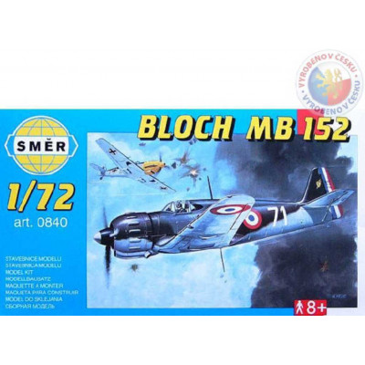 Směr Model letadlo Bloch MB 152 12,5x13,6cm