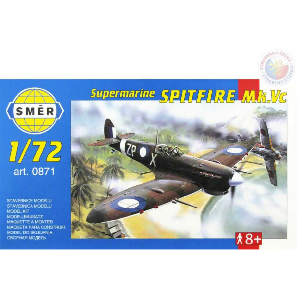 Směr Model letadlo Supermarine Spitfire MK.VC 12,8x15,3cm