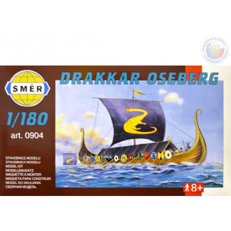 Směr Model loď Drakkar Oseberg 8,7x12,7cm ~ 1