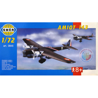 Směr Model letadlo Amiot 143 1:72 25,7x31,5cm