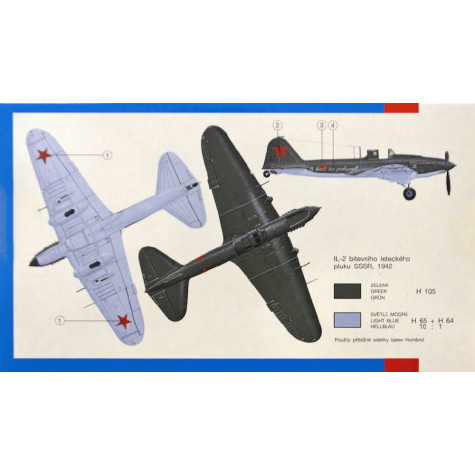 Směr Model letadlo Iljusin IL 2 1:72 16,1x20,3cm