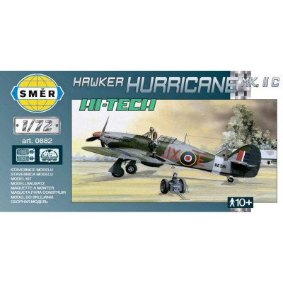 Směr Model letadlo Hawker Hurricane MK.II  HI TECH 1:72 16,9x13,6cm