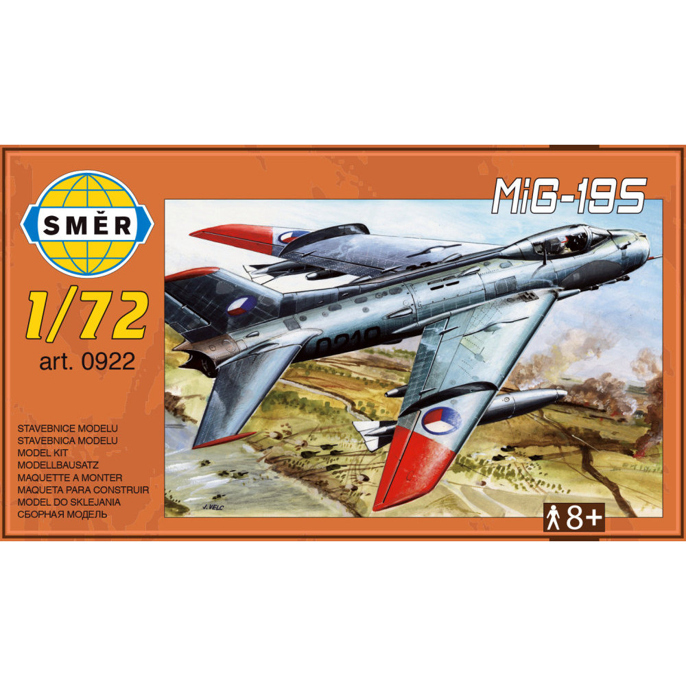 Směr Model letadlo MIG-19S 12,5x18cm