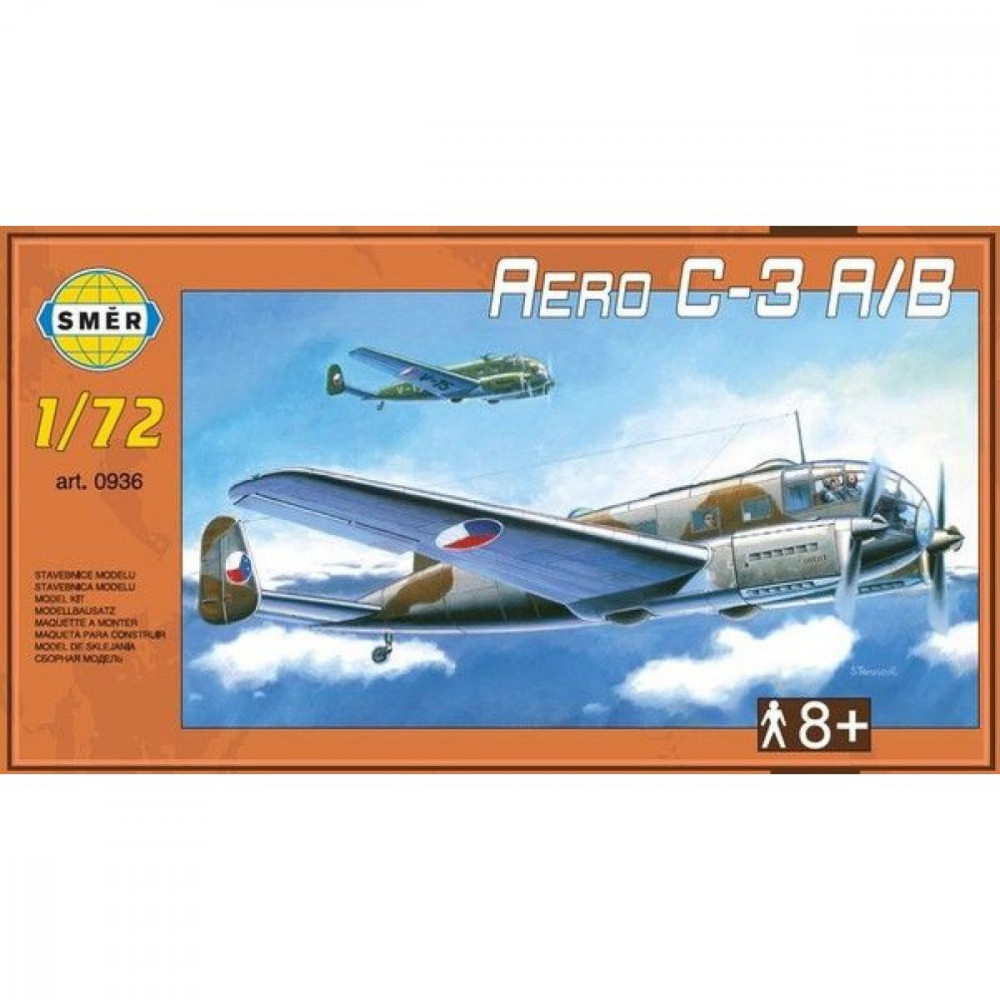 Směr Model letadlo Aero C-3 A/B 1:72 29,5x16,6cm