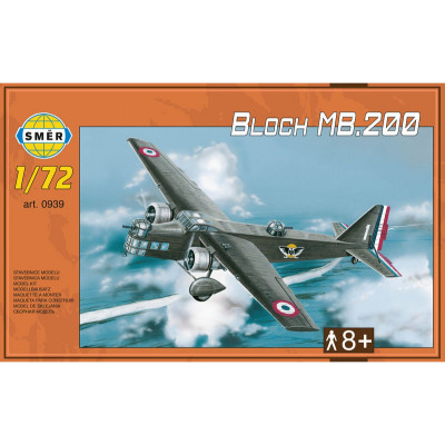 Směr Model letadlo Bloch MB.200 31,2x22,3cm