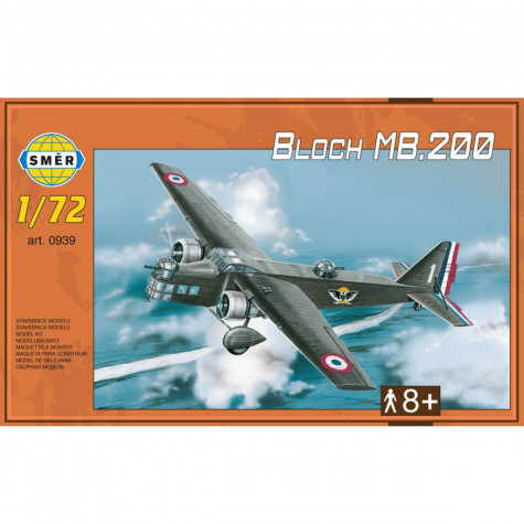 Směr Model letadlo Bloch MB.200 31,2x22,3cm