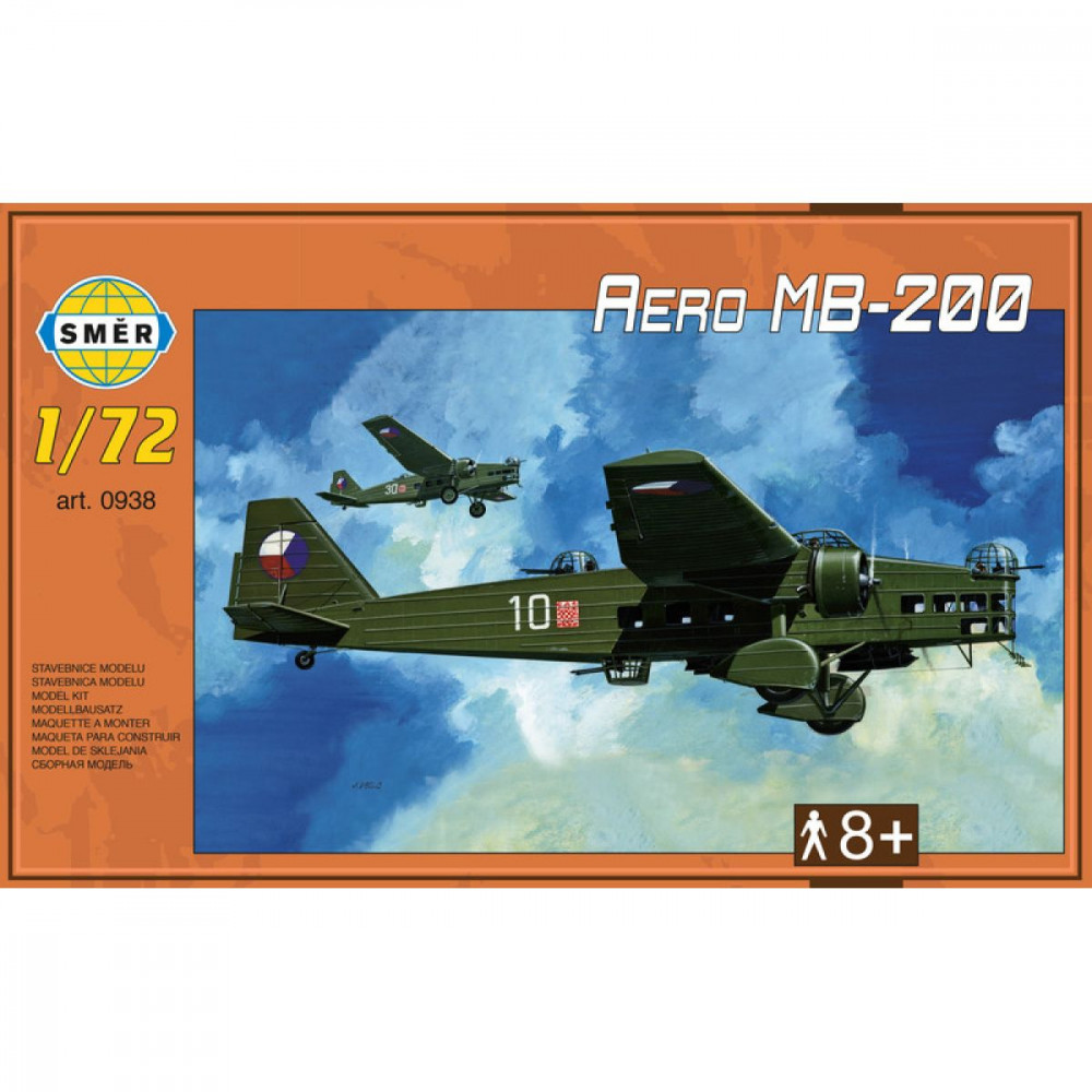 Směr Model letadlo Aero MB-200 1:72 22,3x31,2cm