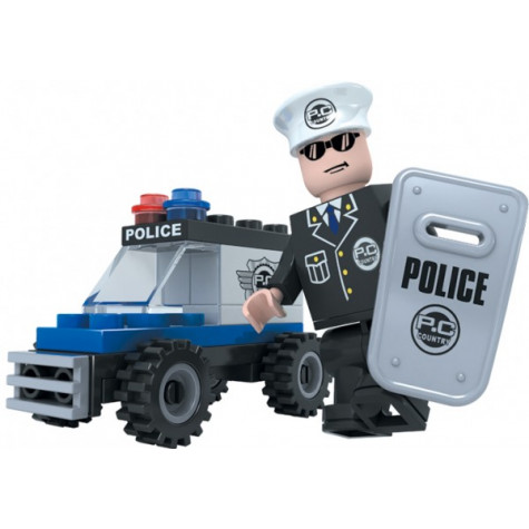 Stavebnice Dromader 23101 Policie Auto 33ks