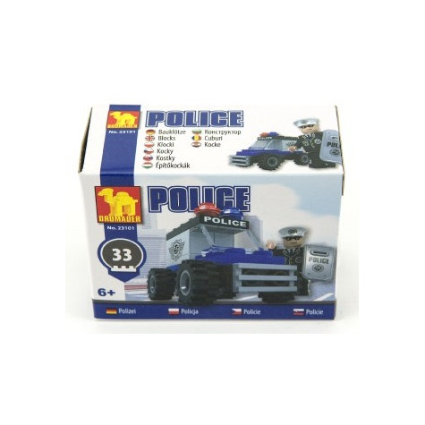 Stavebnice Dromader 23101 Policie Auto 33ks