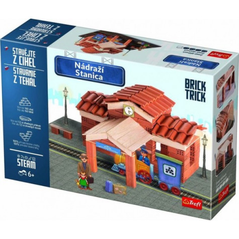 Trefl Stavějte z cihel Nádraží stavebnice Brick Trick ~ 1