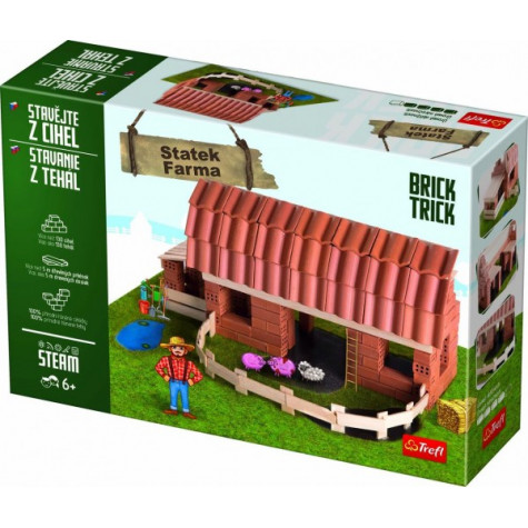 Trefl Stavějte z cihel Statek stavebnice Brick Trick ~ 1