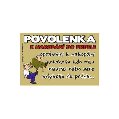 Povolenka k nakopání do prdele