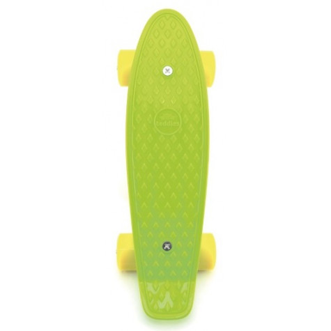 Skateboard pennyboard 43cm, nosnost 60kg plastové osy - zelený, žlutá kola