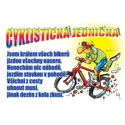 Průkaz - Cyklistická jednička