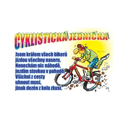 Průkaz - Cyklistická jednička