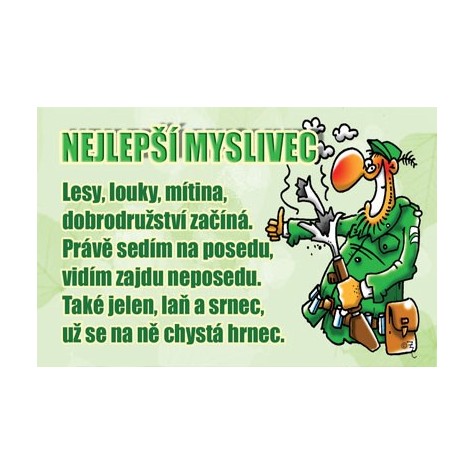 Průkaz - Nejlepší myslivec