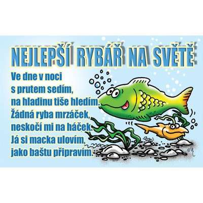 Průkaz - Nejlepší rybář na světě