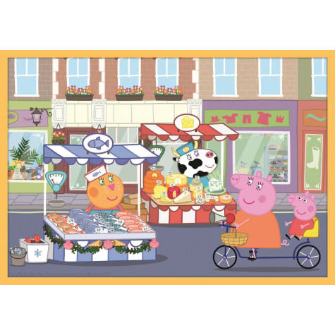 Trefl Puzzle 10v1 Prasátko Peppa s přáteli 20, 35, 48 dílků ~ 10