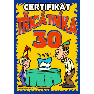 Certifikát třicátníka 30