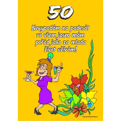 Certifikát - Nevypadám na padesát 50