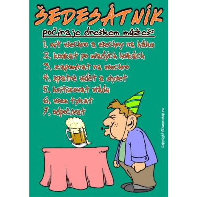 Certifikát - Šedesátník 60