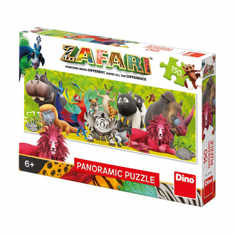 Dino Zafari: Přátelství panoramic puzzle 150 dílků
