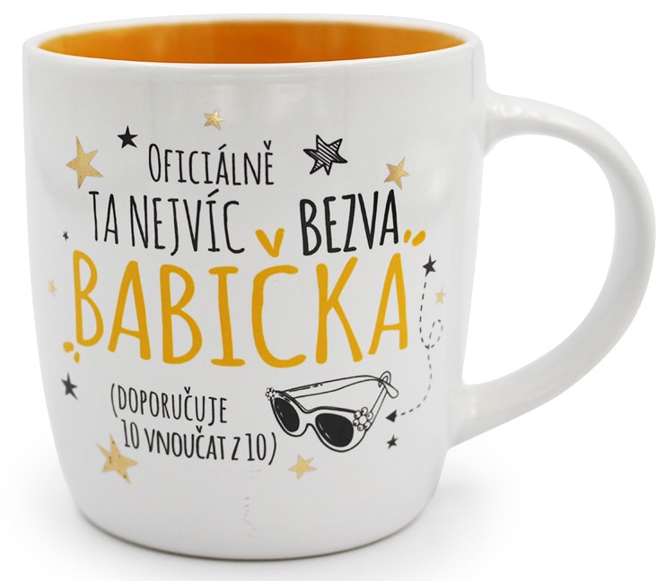 Nekupto Dárkové centrum Keramický hrnek Babička 350 ml