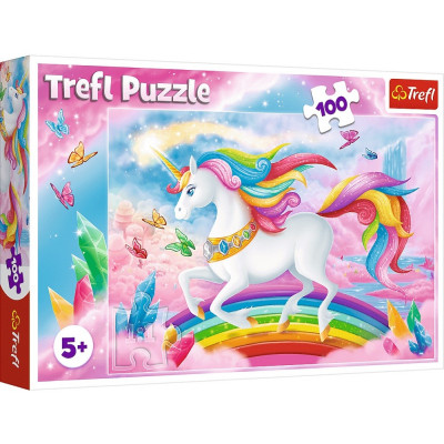 Trefl Puzzle V křišťálovém světě jednorožce 100 dílků