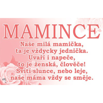 Průkaz - Mamince