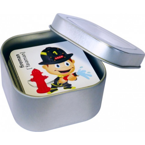 Hmaťák Pexeso Povolání voděodolné 64 karet v plechové krabičce ~ 3