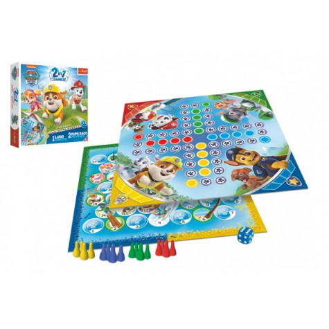 Trefl Soubor her 2v1 Člověče, nezlob se, Psí závod Tlapková patrola/Paw Patrol ~ 1