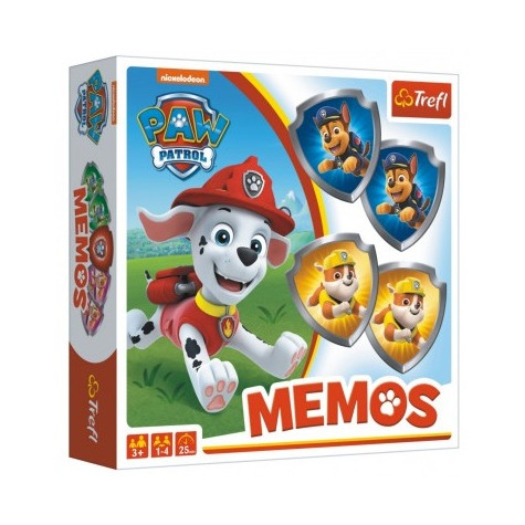 Trefl Pexeso papírové Paw Patrol/Tlapková patrola společenská hra 36 kusů ~ 1