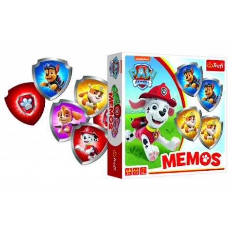 Trefl Pexeso papírové Paw Patrol/Tlapková patrola společenská hra 36 kusů ~ 4