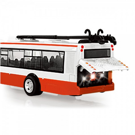 Rappa Trolejbus česky hlásící zastávky 28cm červený ~ 2