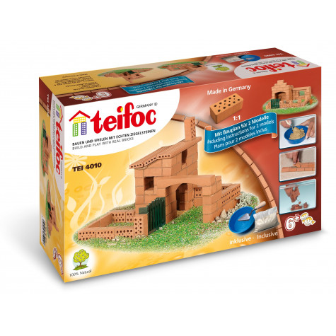 Stavebnice Teifoc Domek Sergio 85ks v krabici 29x18x8cm