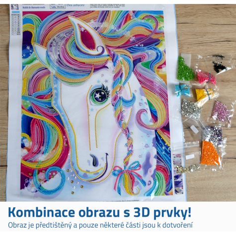Diamantové malování deluxe - jednorožec ~ 2