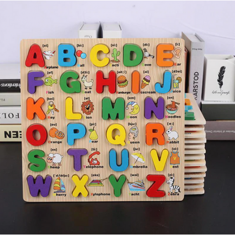 Dřevěná anglická abeceda