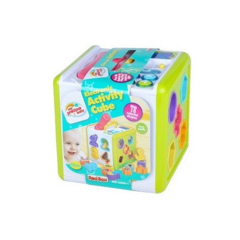 Vkládačka telefon kostka pro nejmenší 18ks 18x18x18cm na baterie se světlem se zvukem ~ 2