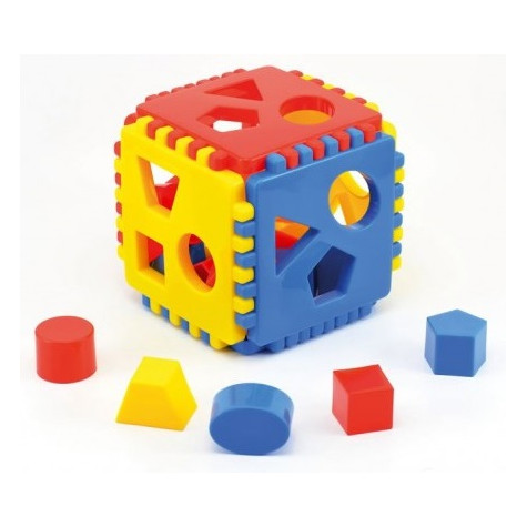 Chemoplast Vkládací kostka Mimi 1 plast 12,5x12,5x12,5cm 6m+ ~ 1
